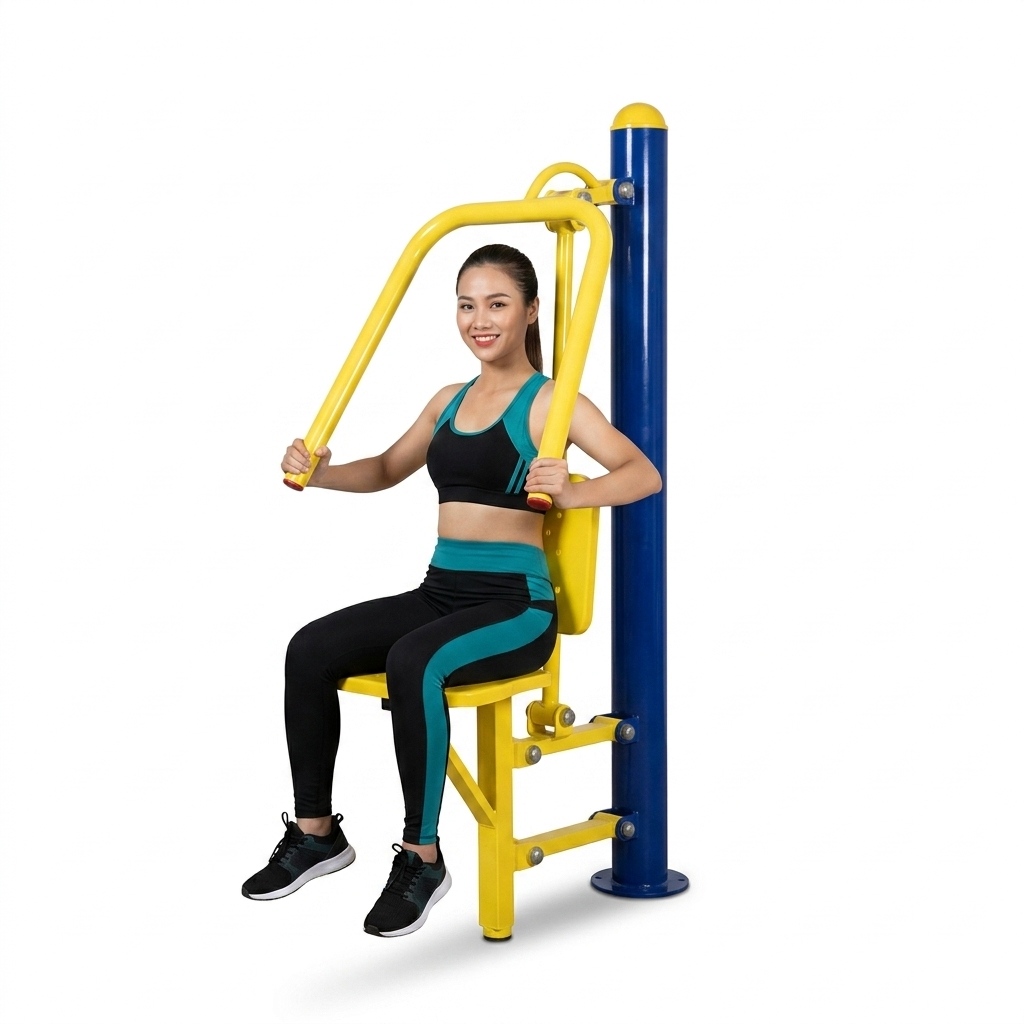 máy đẩu ngực đơn ngoài trời